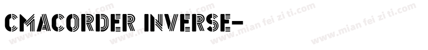cmacorder inverse字体转换